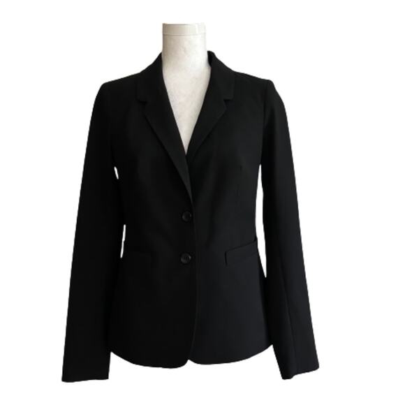 The Limited Jackets & Blazers - The Limited Blazer Black Collection Black Button Front Career Jacket Size 2